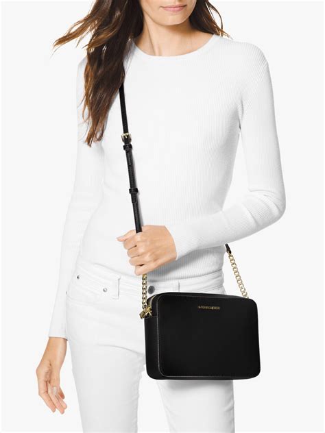 michael kors jetset large|michael kors large saffiano crossbody.